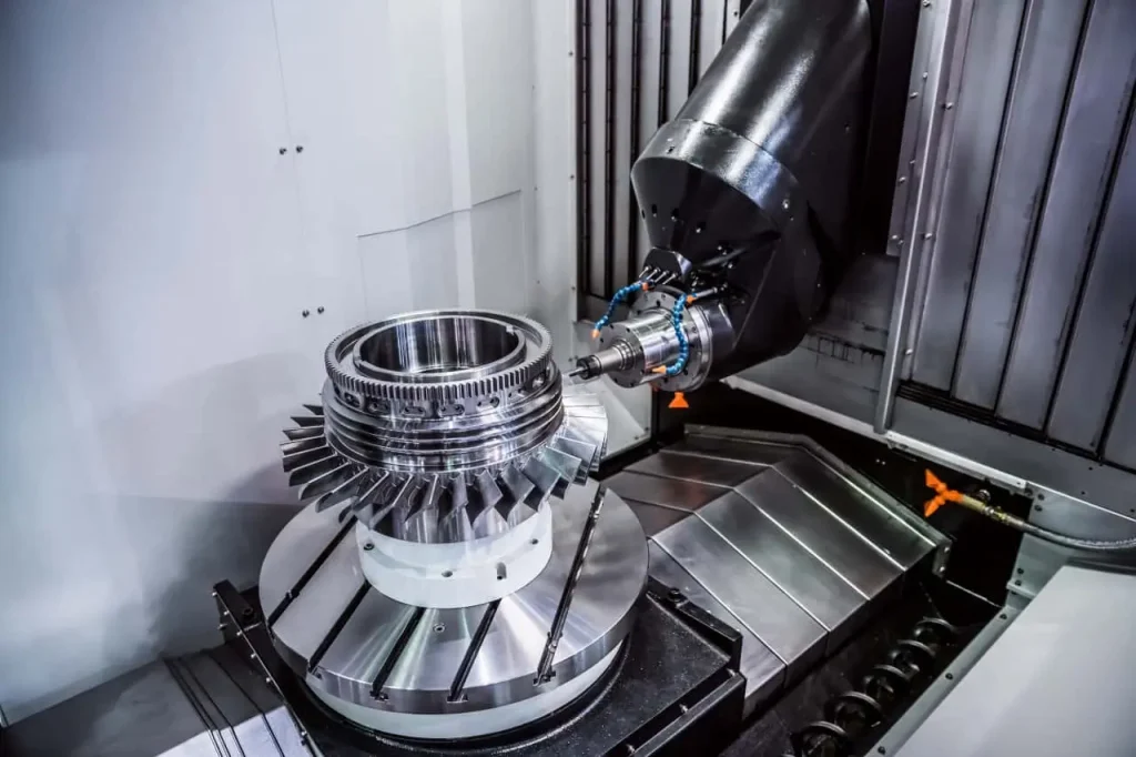 5 axis milling for blisk project