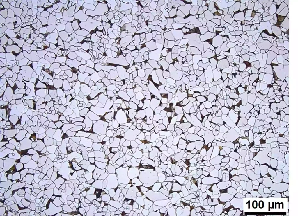 CNC Material Properties: Key Characteristics for CNC Machining 4 A metallographic view of a metal's microstructure illustrates how grain structure and material phases can influence mechanical properties and machinability.