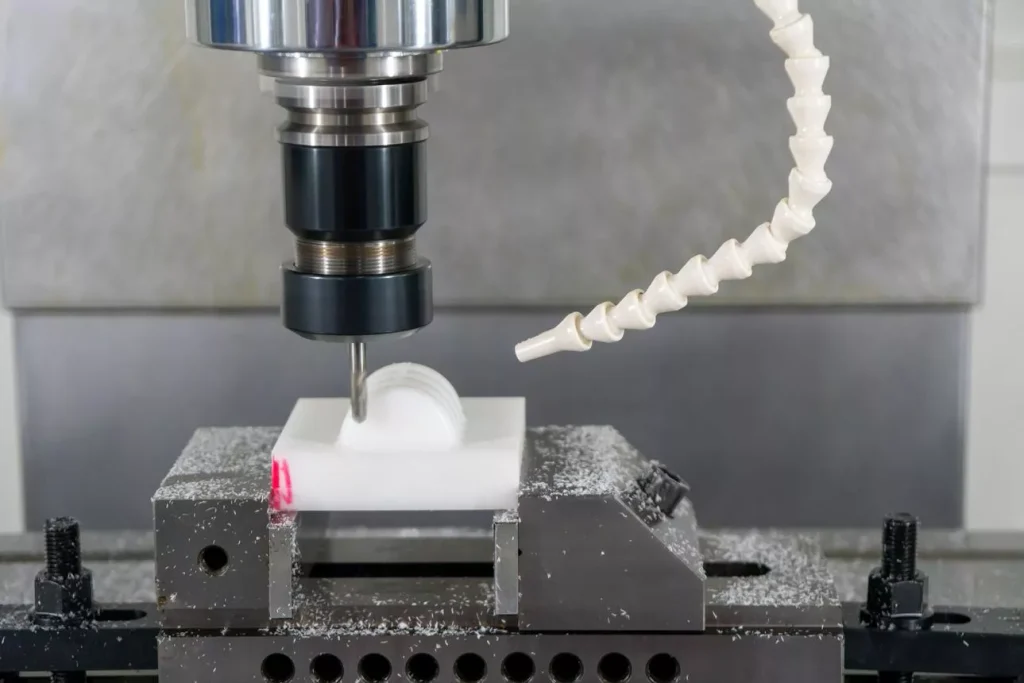What Is the Easiest Material to Machine with CNC? 2 CNC milling engineering plastic blocks POM nylon ABS UHMW polyethylene precision machining workshop