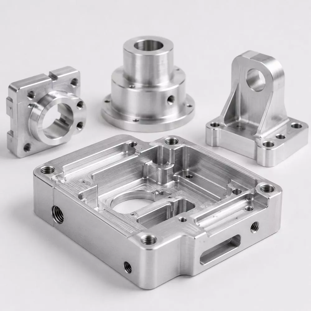 What Aluminum Alloys Are Commonly Used in CNC Machining? 1 Appearance, structure, and surface quality of aluminum alloy machined parts.