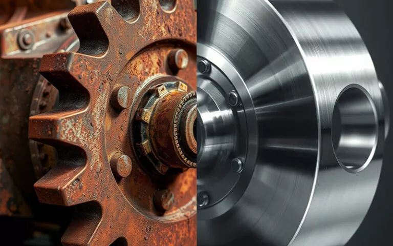 How Does Corrosion Resistance Affect CNC Machining Material Selection? 1 Comparison between rusting and non-rusting metal materials